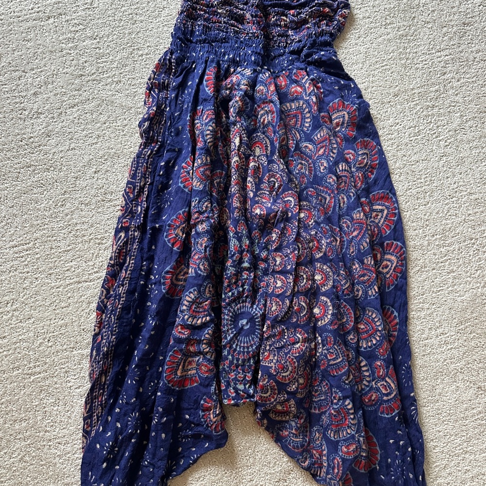 Multicolor Patterned Fabric Harem Pants (originally purchased through Sivana). - Picture 2 of 3